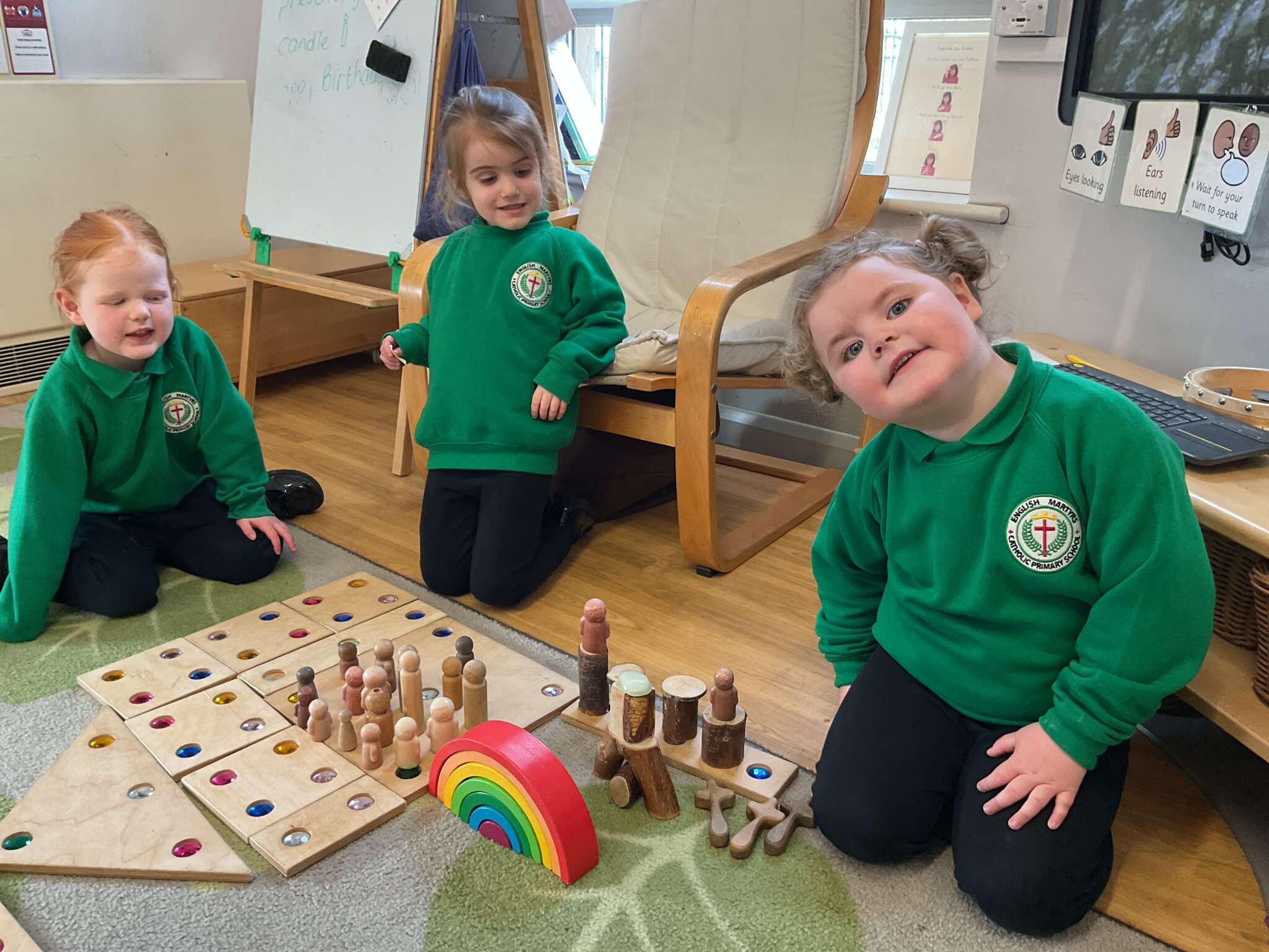 Image of Palm Sunday learning in Nursery A