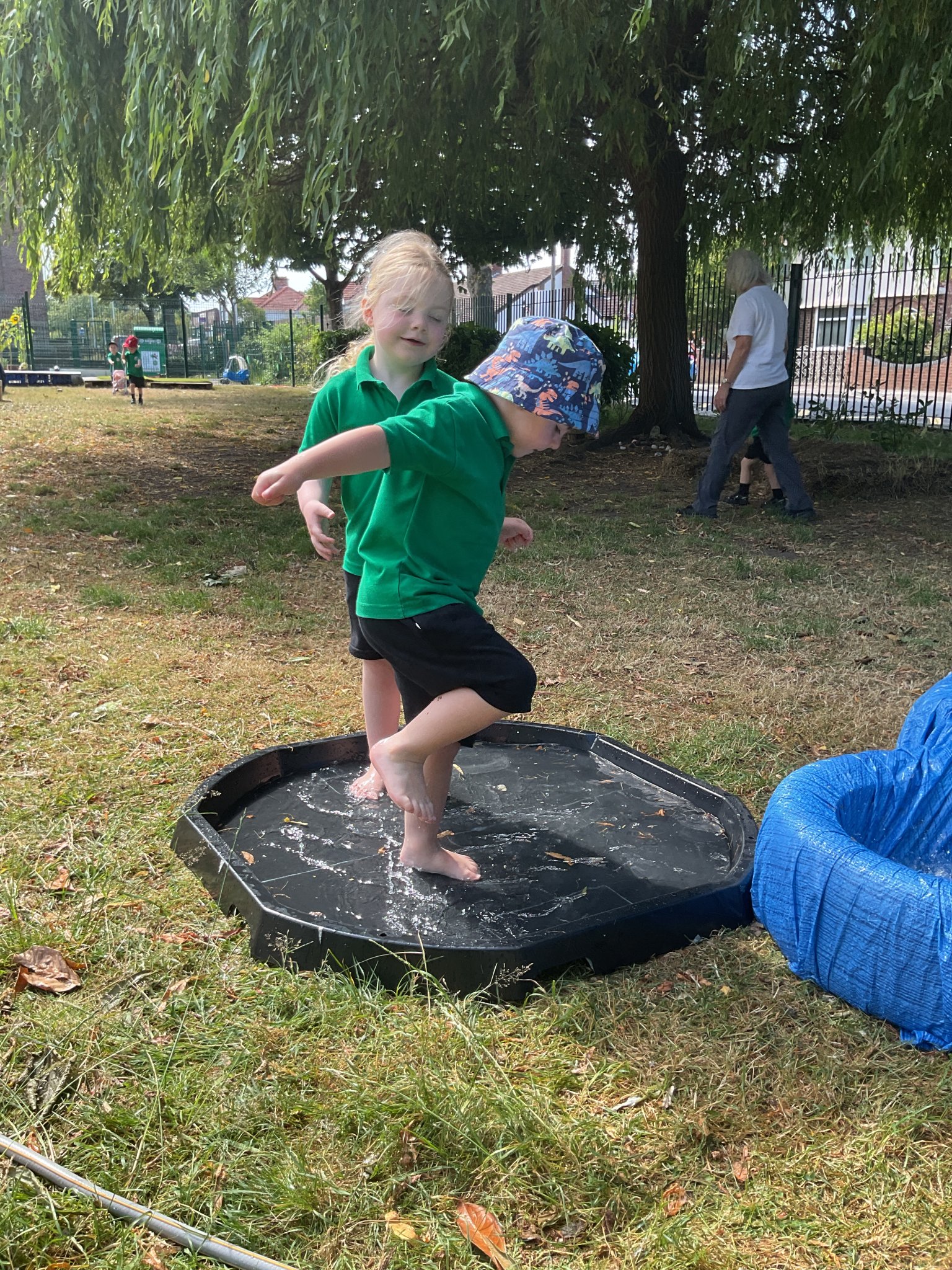 Image of Water Play in Nursery