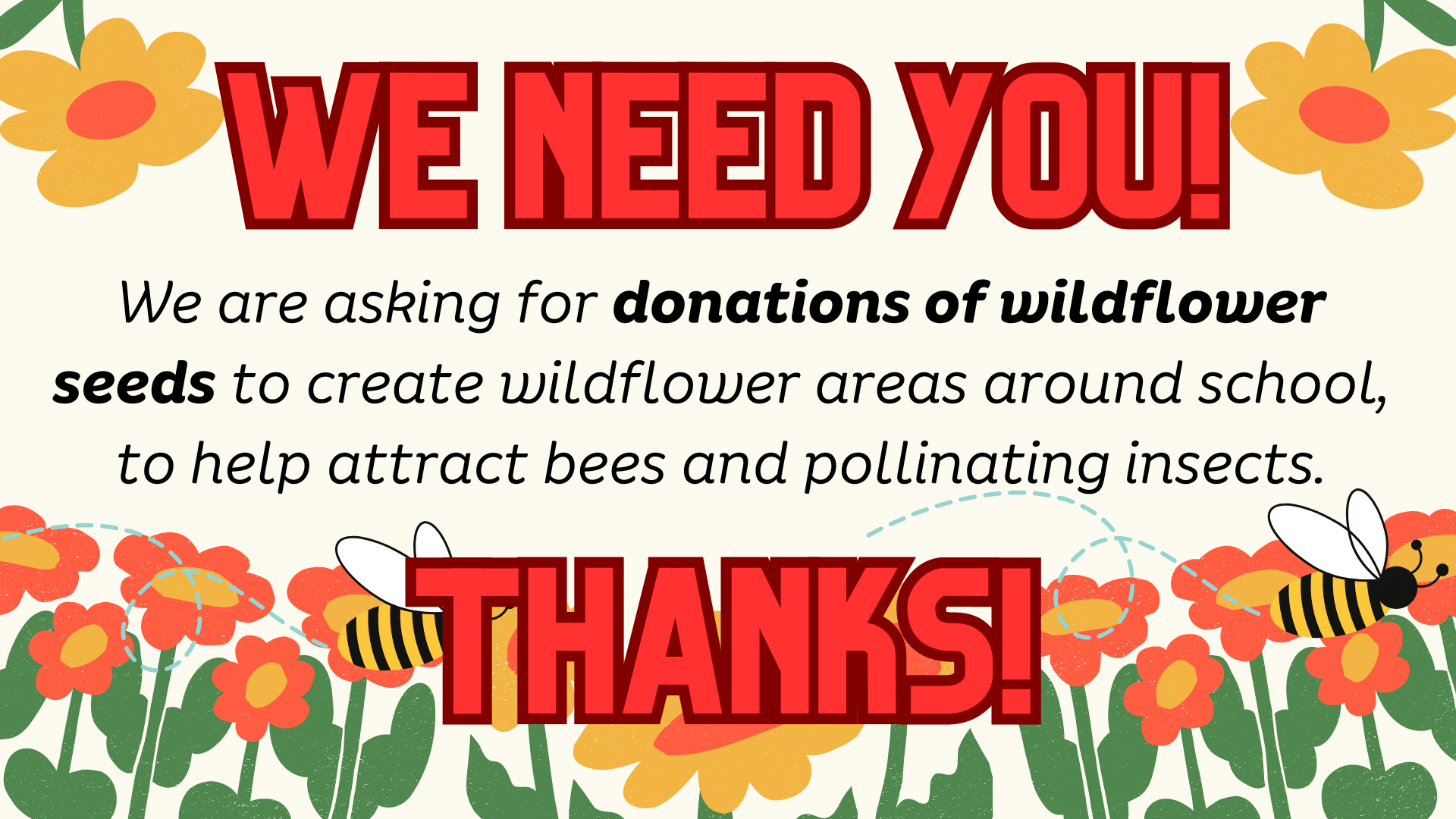 Image of We need wildflower seeds!