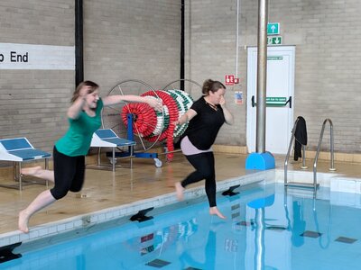 Image of Year 5 teachers get dunked!