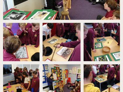 Image of Children learn about the history of Cockermouth