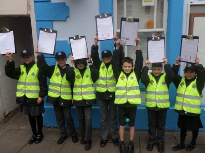 Image of Mini-Police on the streets!