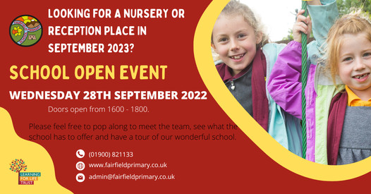 Image of Open Day: Nursery & Reception 2023/34