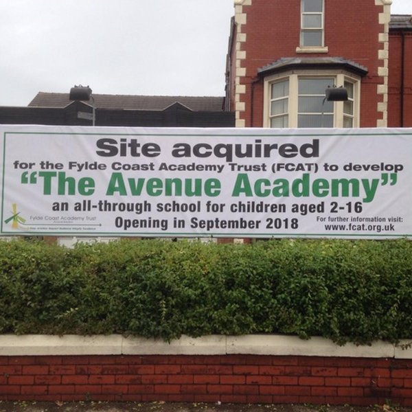 Image of The Avenue Academy boards now on site!