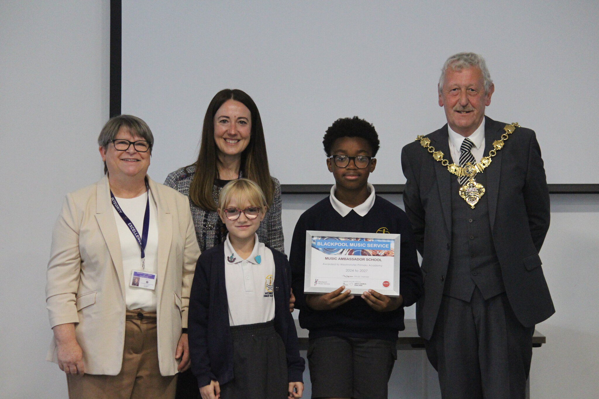 Image of Westminster Primary receives top Music Award!