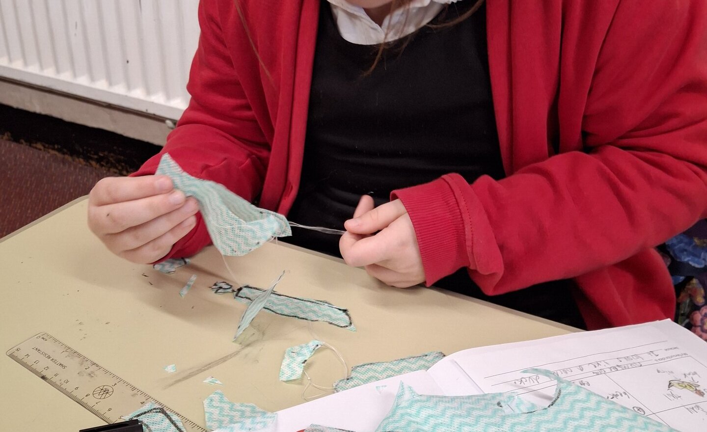 Image of DT - Making our egg cosy prototypes!