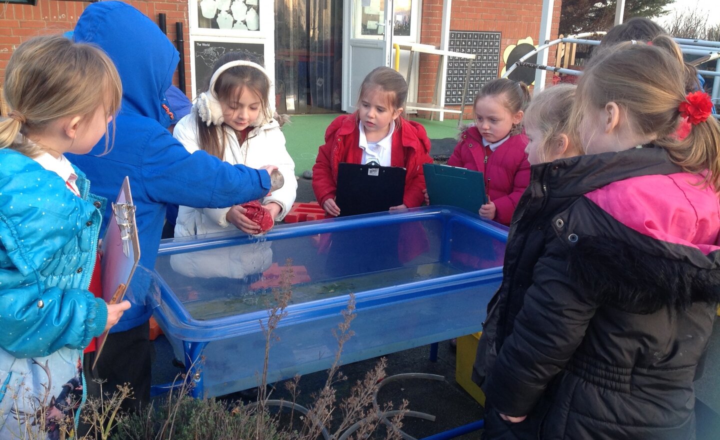 Image of Investigating materials...
