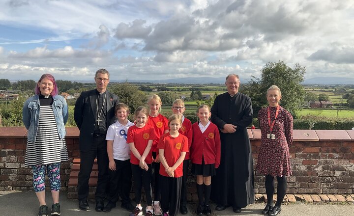 Image of Bishop Philip visits school!