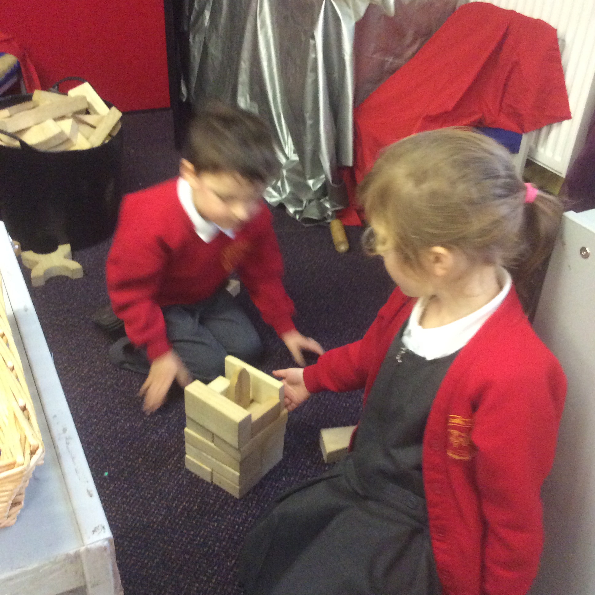 Image of Making a chimney for Father Christmas