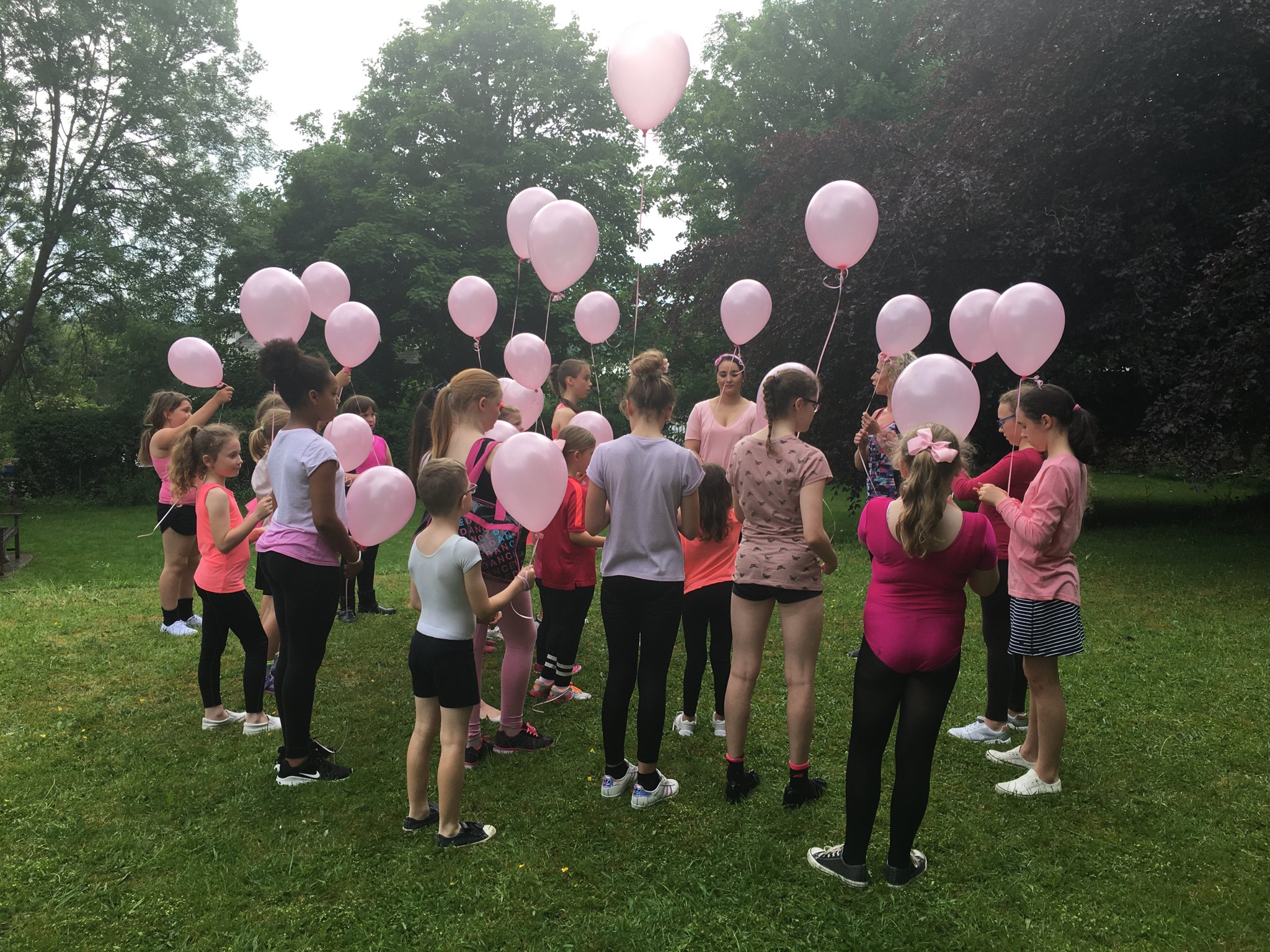 Image of Balloon release over Lancaster