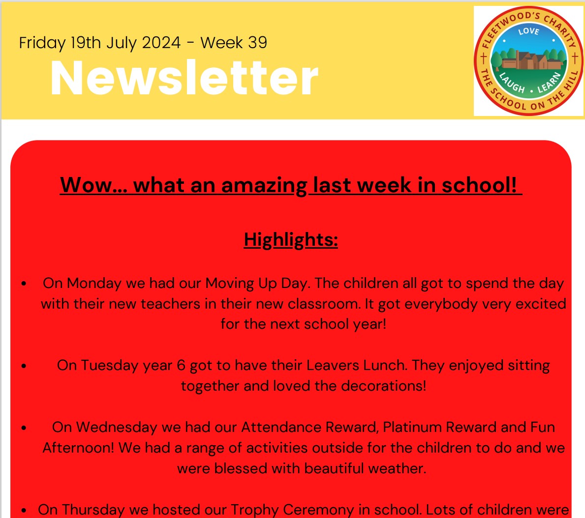 Image of Newsletter 19.07.24