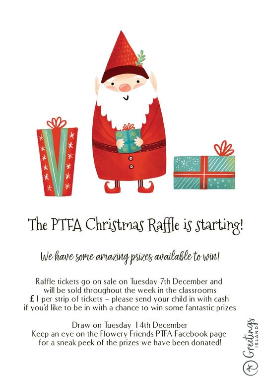 Image of FESTIVE NEWS FROM FLOWERY FRIENDS - RAFFLE TICKETS ON SALE