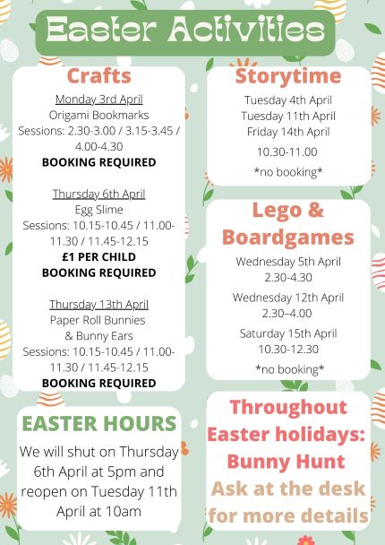 Image of Easter Activities at Crosby Library