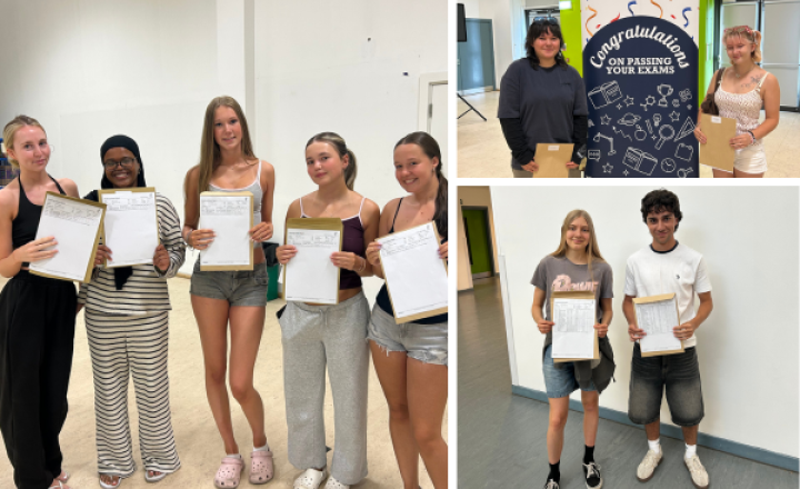 Image of Students celebrate impressive A level results and exciting next steps