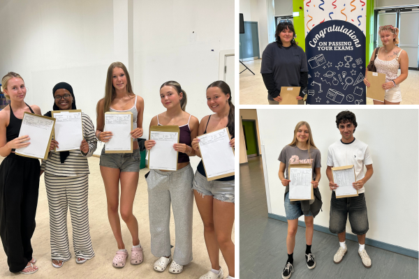 Image of Students celebrate impressive A level results and exciting next steps