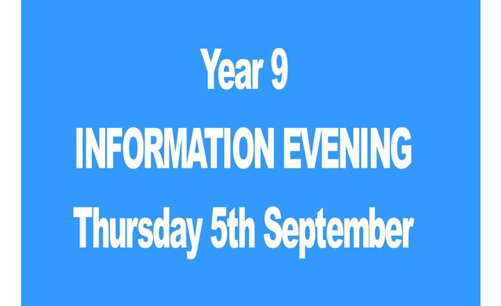 Image of Year 9 Information Evening