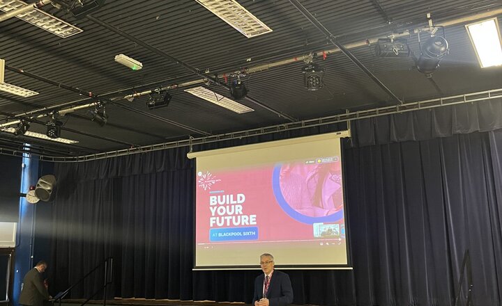 Image of Exploring Your Future: Blackpool Sixth Visits Year 11 Assembly