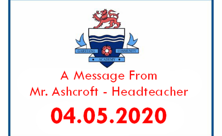 Image of A Message From Mr. Ashcroft - Headteacher