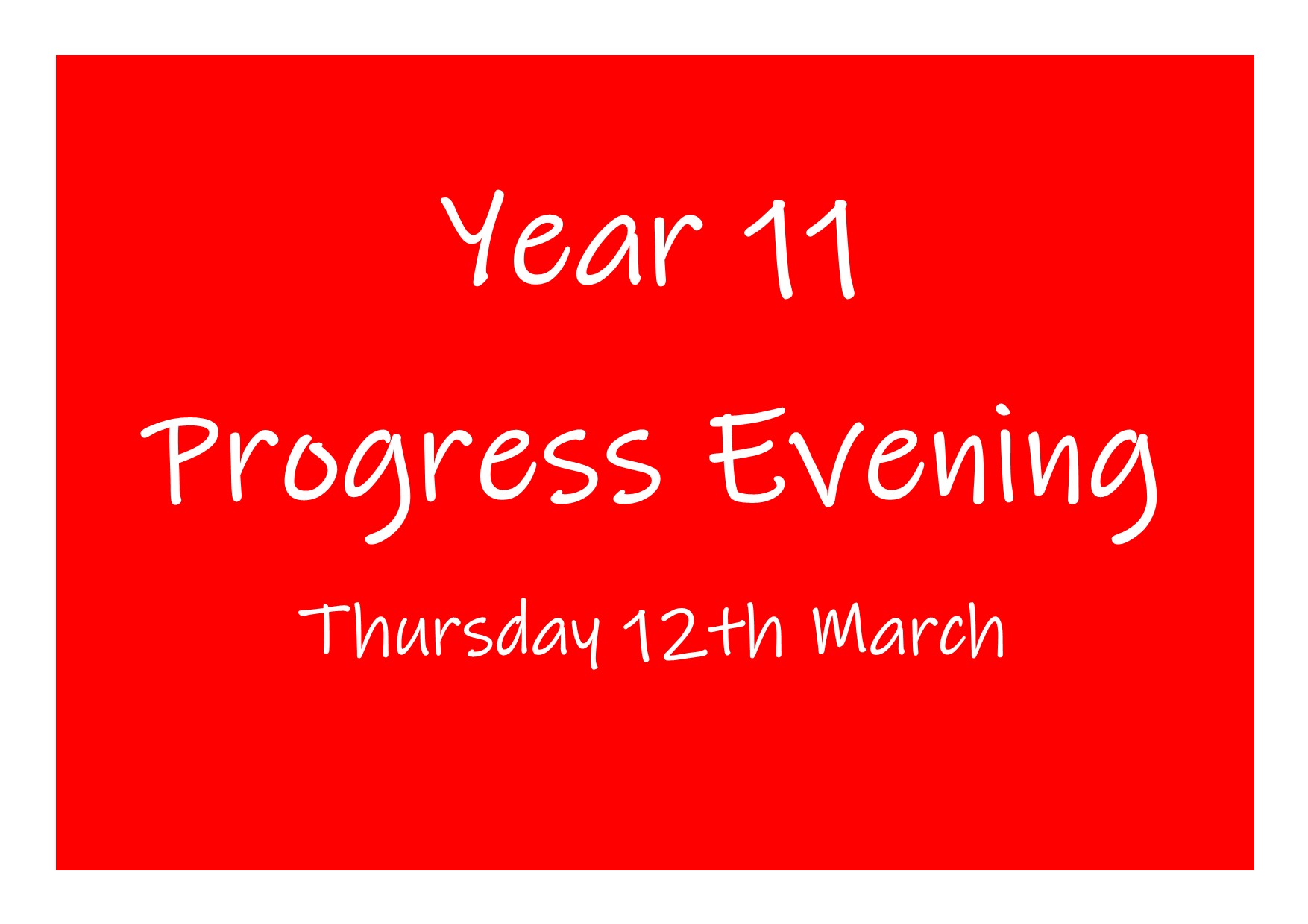 Image of Year 11 Progress Evening