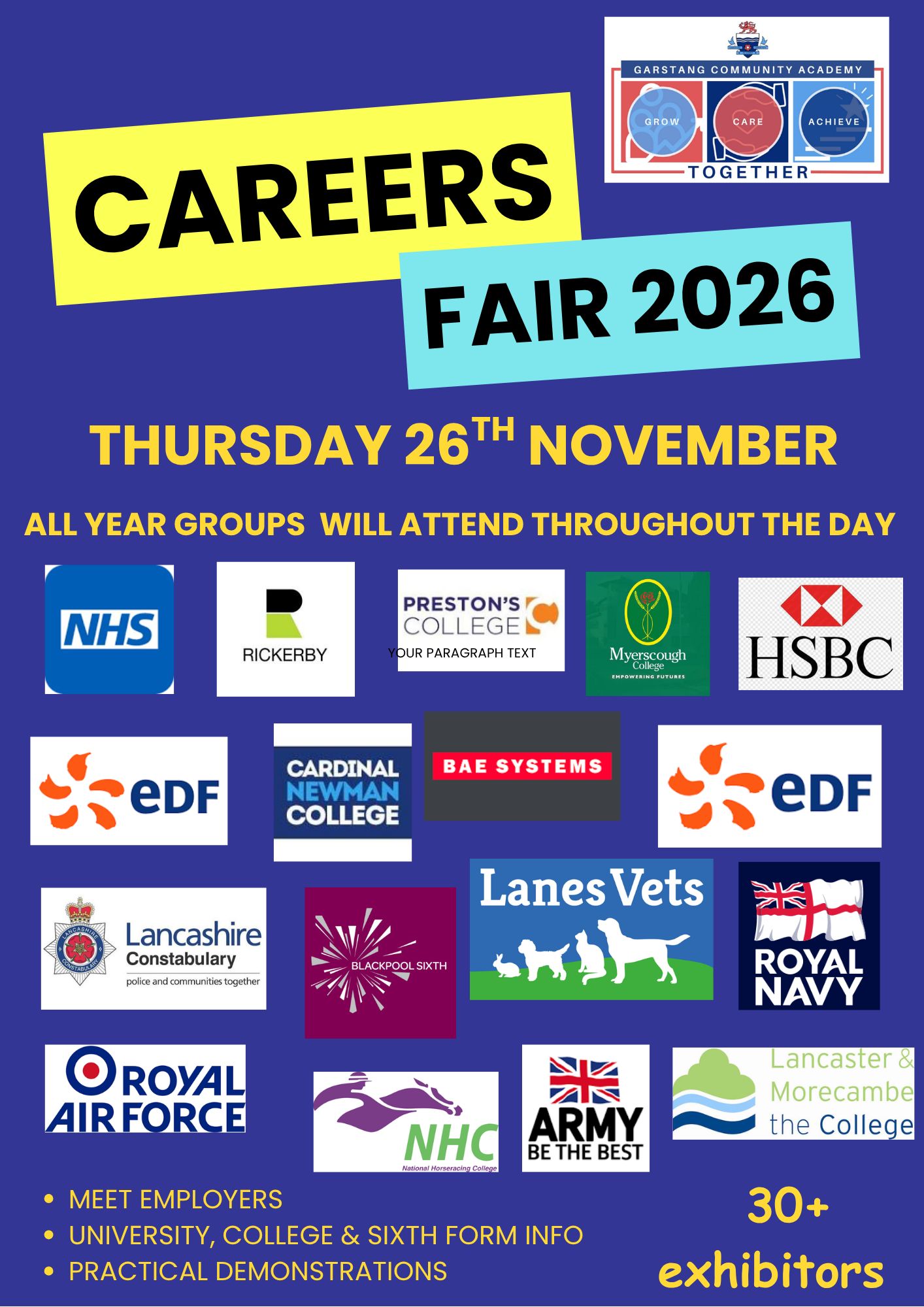 Image of Careers Fair 2026 - Thursday 26th November