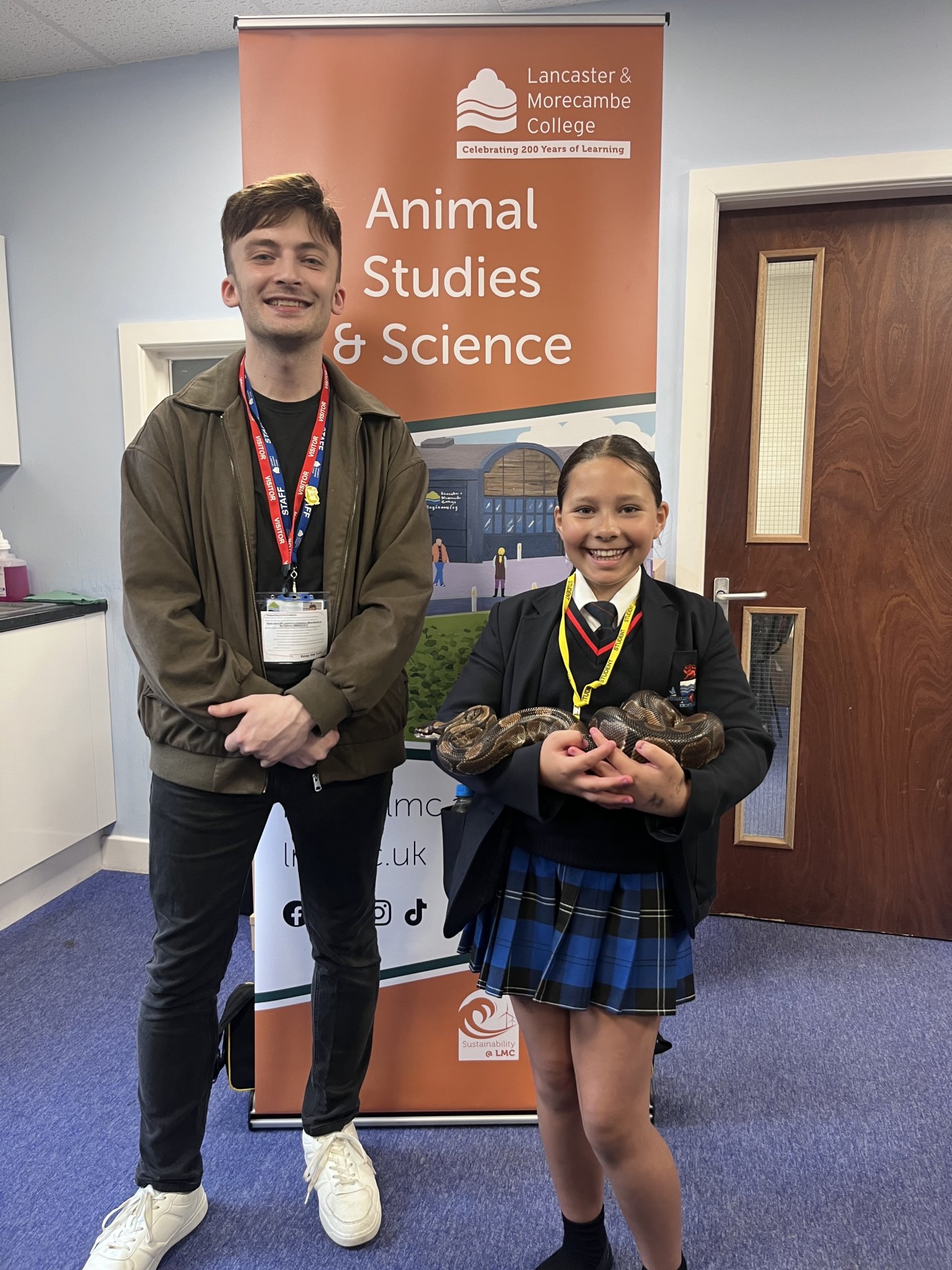 Image of LMC Animal Care Drop‑In Inspires Students