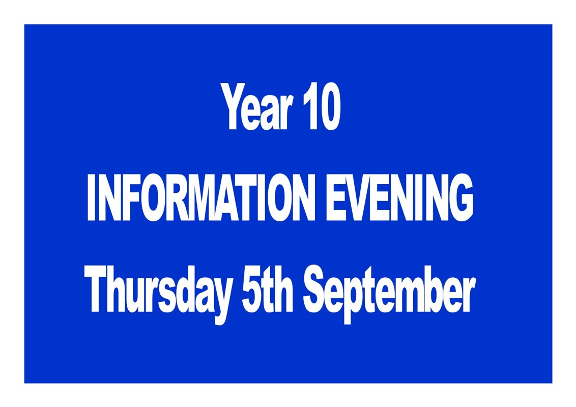 Image of Year 10 Information Evening