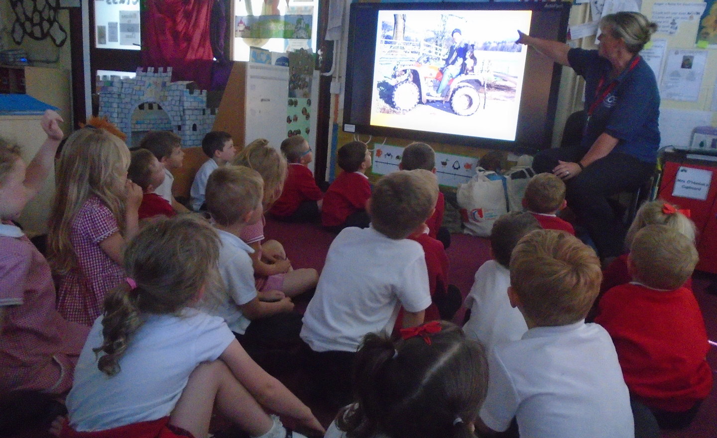 Image of Reception Class meet Katie from the Farm