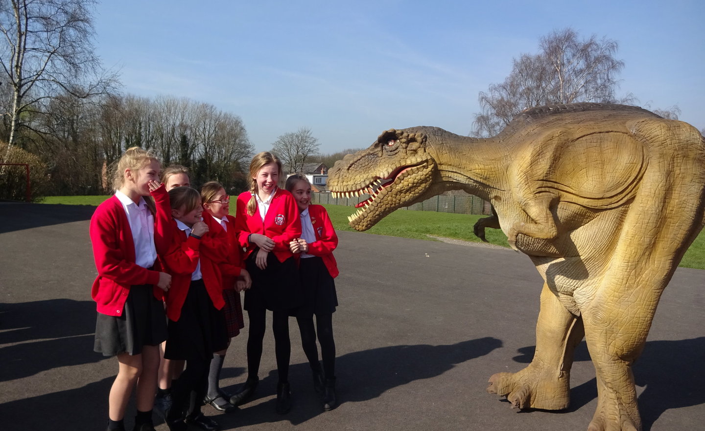 Image of Dinosaur at School