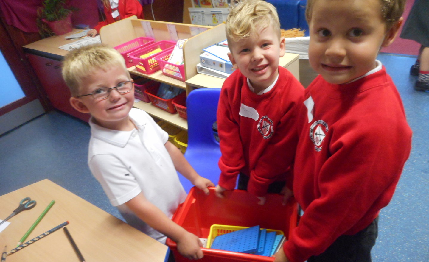 Image of Reception Class settle into school