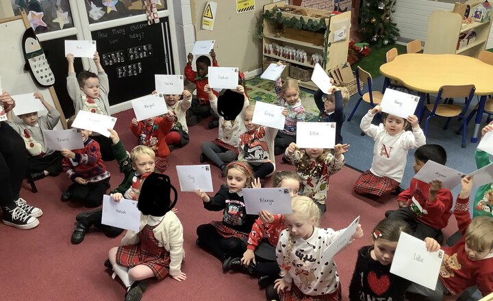 Image of Reception get a letter from the North Pole!