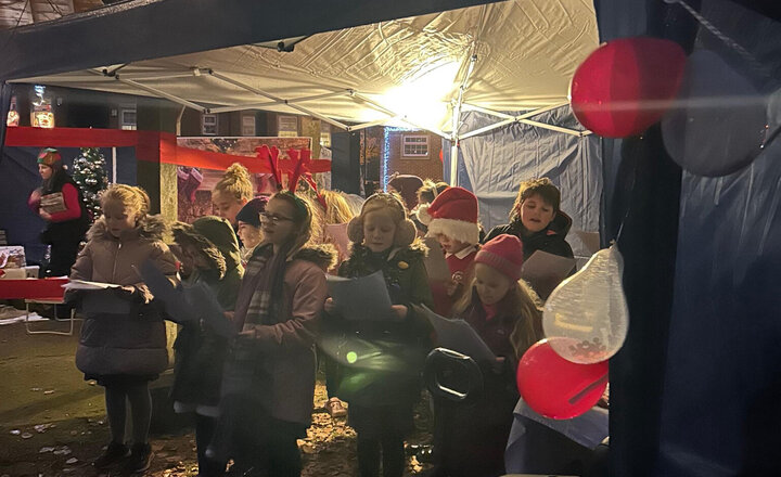 Image of Gillibrand Choir sing at Eaves Green Christmas Community Event