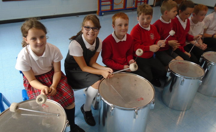 Image of Samba Drumming in Year 6