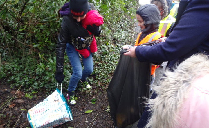 Image of Litter Picking and Detective Work by Year 4!