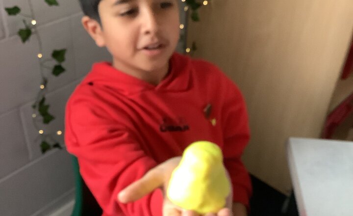 Image of Year 6 Play-Doh Mountain Learning 