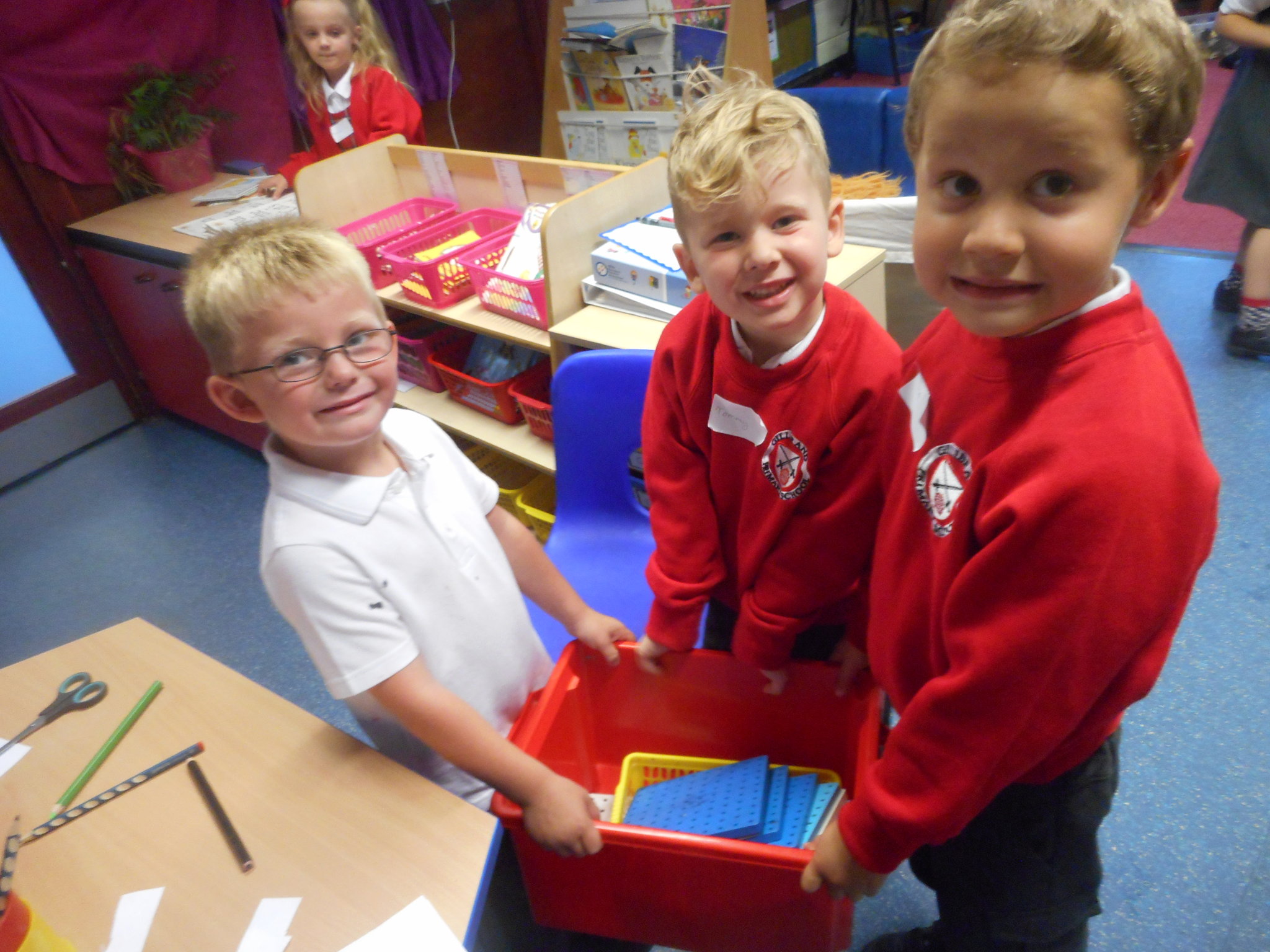 Image of Reception Class settle into school