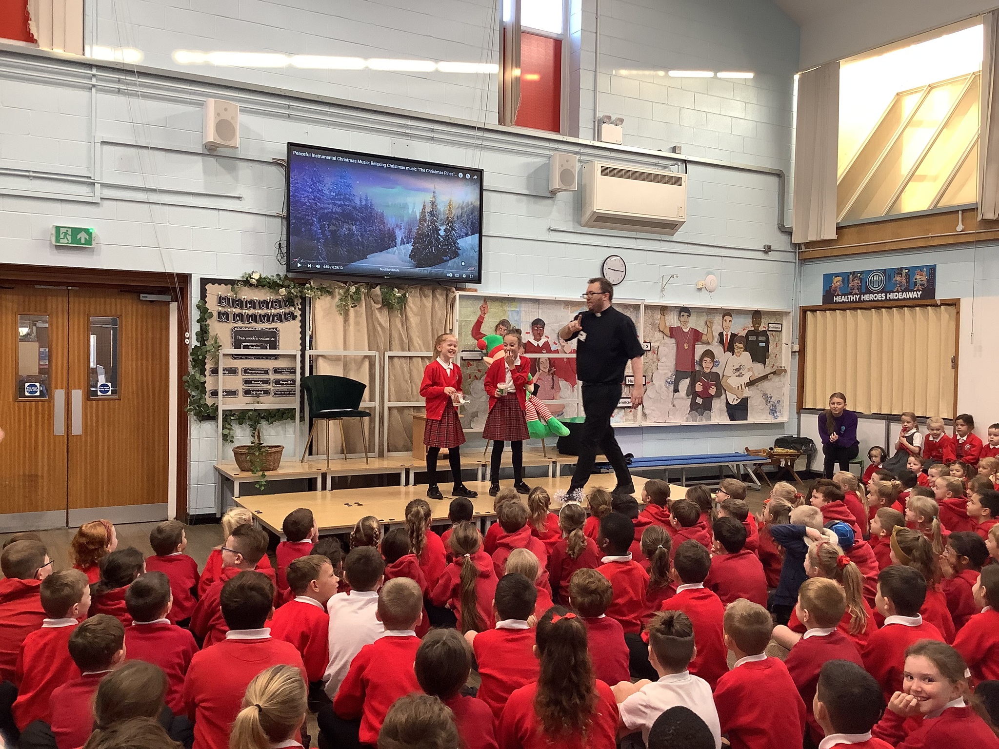 Image of Father Jordan Advent Assembly and Year 3 Curriculum Visit 