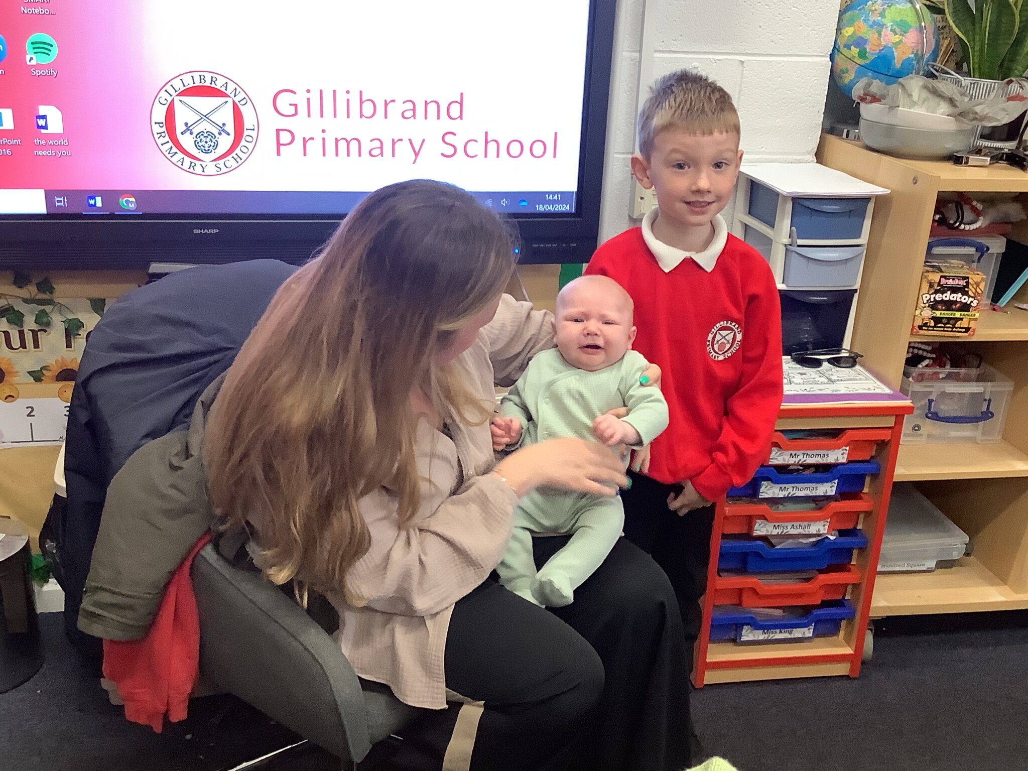 Image of Year 2 baby visit science lesson! 