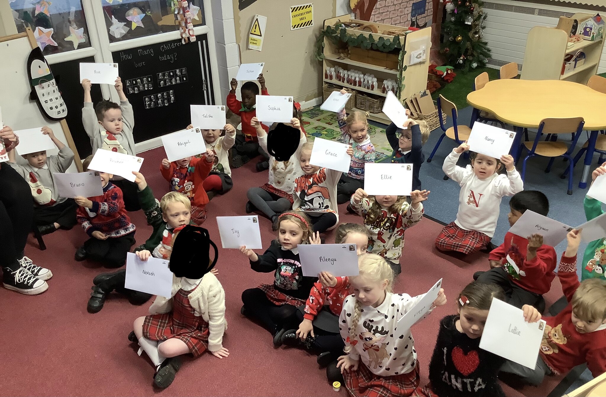 Image of Reception get a letter from the North Pole!