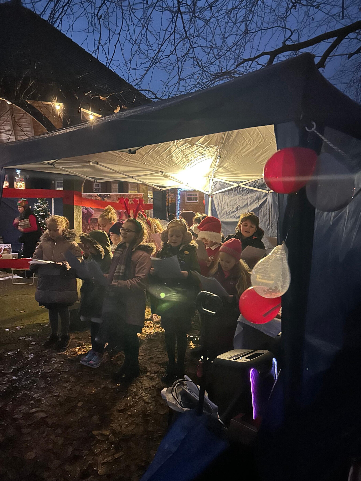 Image of Gillibrand Choir sing at Eaves Green Christmas Community Event