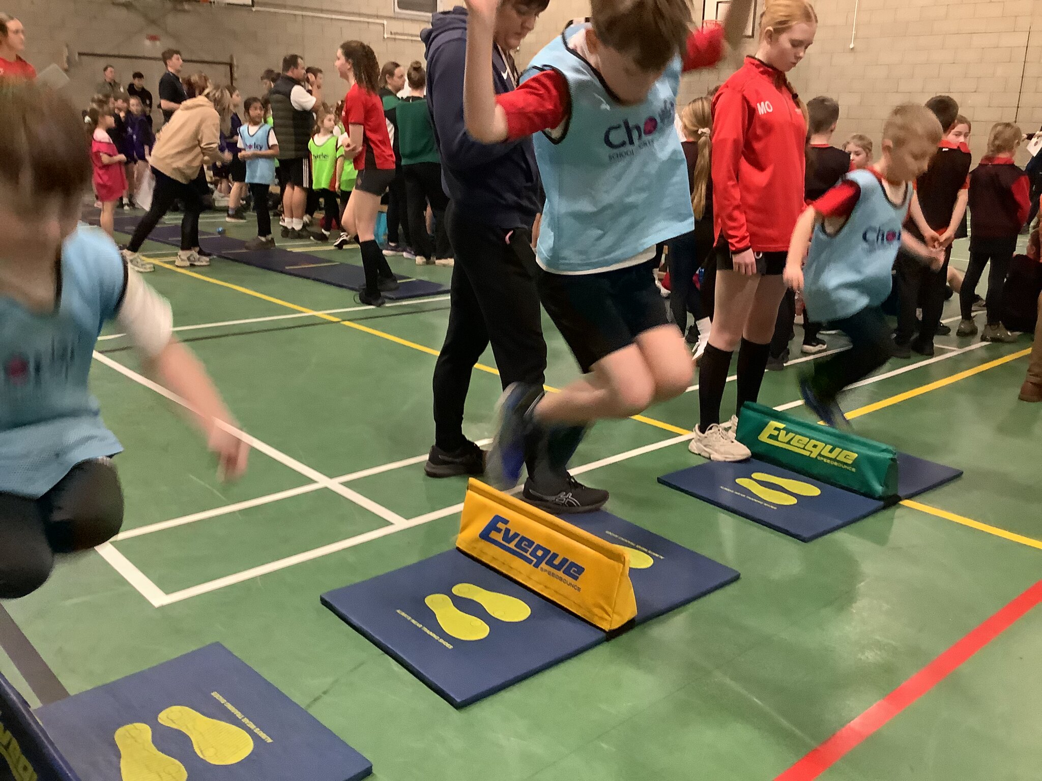 Image of Year 3 and 4 Athletics Competition at Holycross High School.