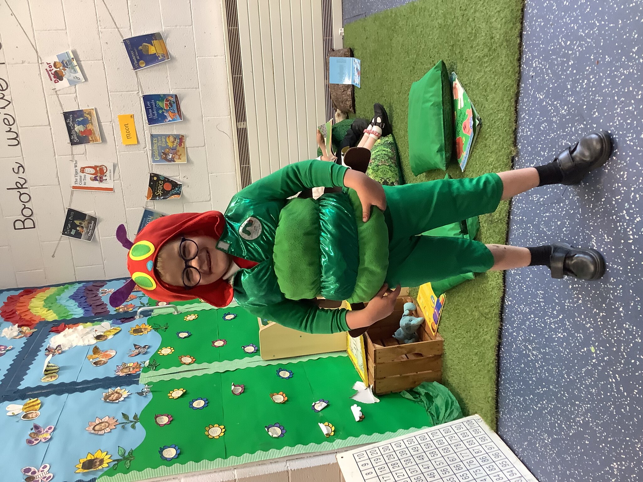 Image of The Very Hungry Caterpillar visits Reception...