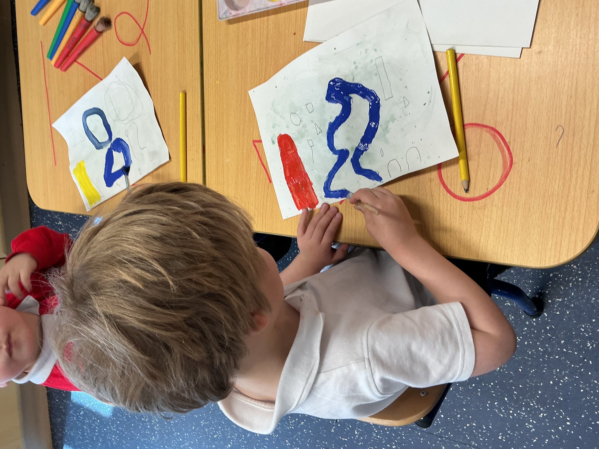 Image of Reception make Joan Miro style art.