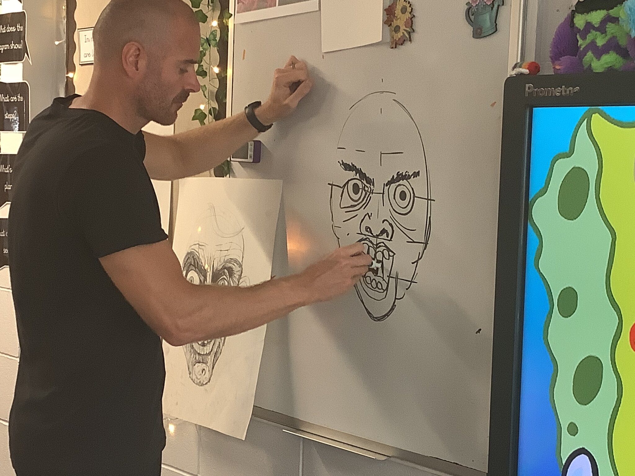 Image of Mr Wood's Art workshop in year 5