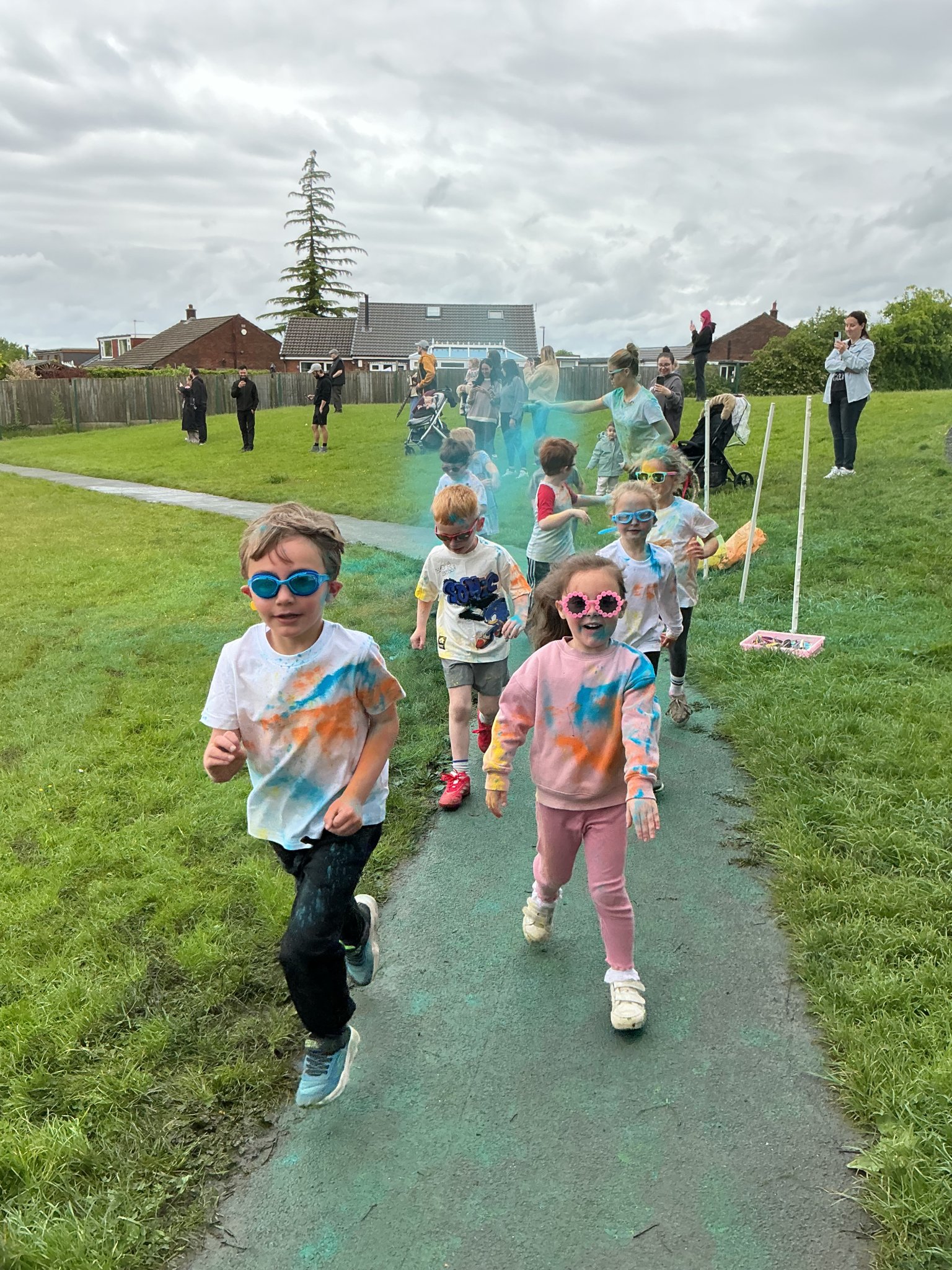 Image of Gillibrand take on the colour run!