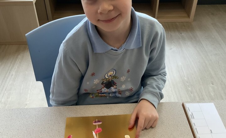 Image of The pupils in Owls enjoyed making Christingles.