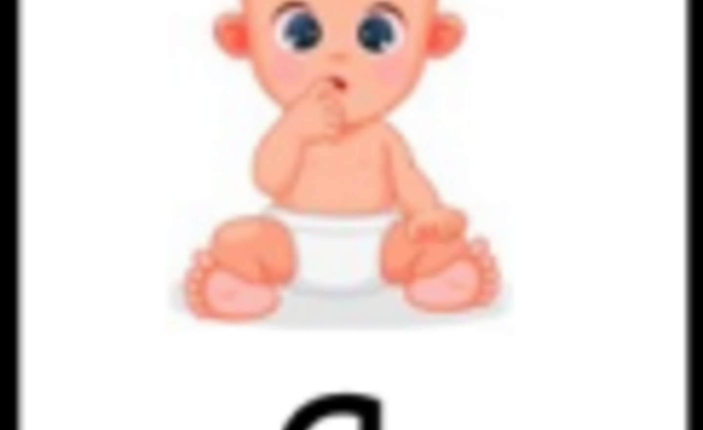 Image of a as in Baby