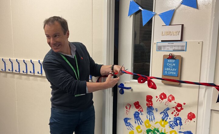 Image of Grand opening of New School Library