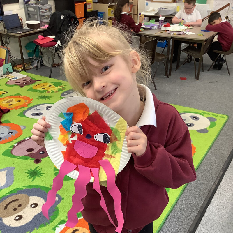 Image of Year 1 Class Update - Term 5 Week 4 - Paper Plate Monsters