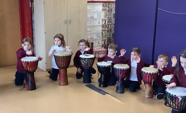 Image of Year 1 Drumming