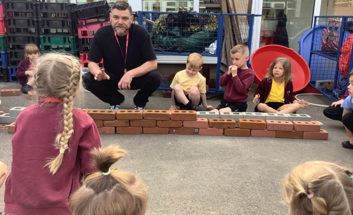 Image of EYFS Welcome Special Visitor for Hands-On Construction Learning